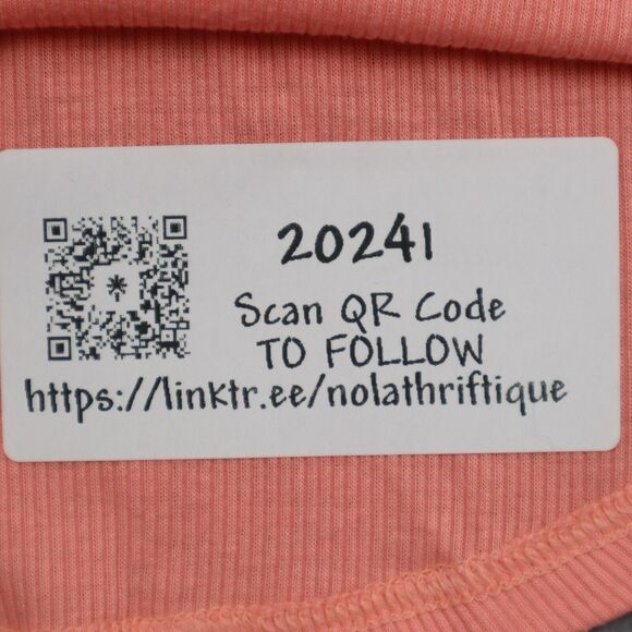 Pink Victoria Secret Shirt Womens M Pink Razor Back Scoop Neck Knit Stretch Tee - Picture 15 of 15
